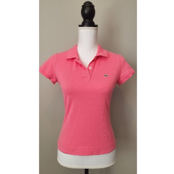[NWOT] Lacoste Bright Rose Polo - Picture 1 of 6